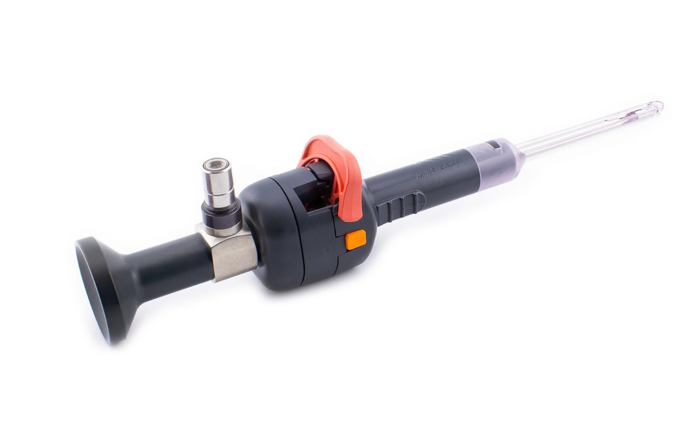 RETRA device with reverse-cant arthroscope coupling